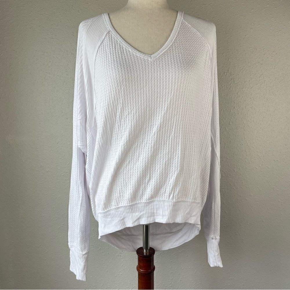 NWT We The Free Oversized V-Neck Long Sleeve Top Size M